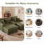 Canapé rembourré en velours côtelé double avec console, ports USB et 2 porte-gobelets-2045615056