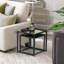 Andrie 2PC Nesting Tables Living Room Furniture