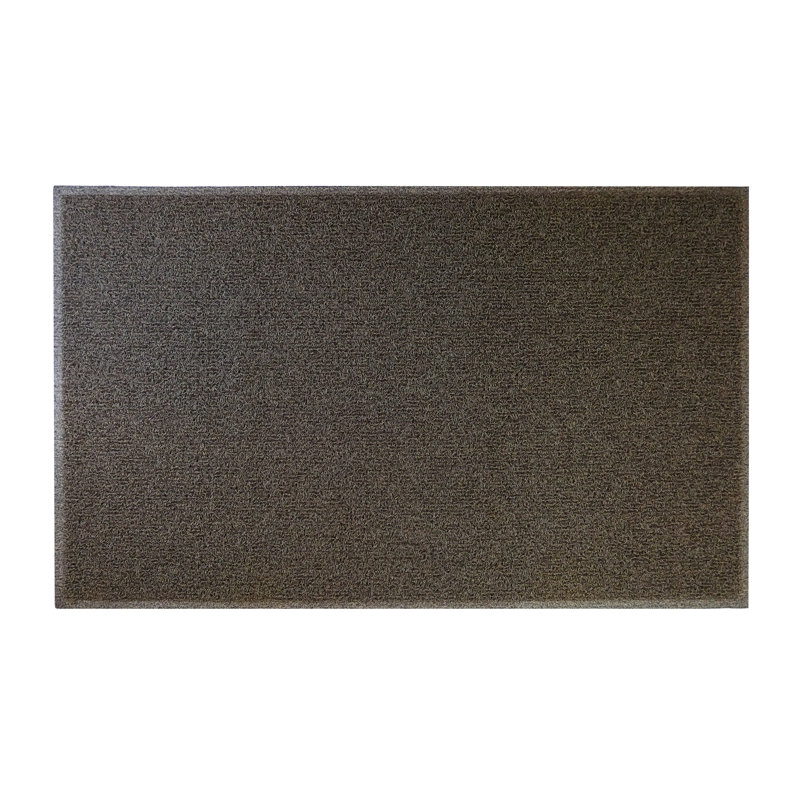 Tapis de porte d'extérieur antidérapant Krystiana, Kaki / Brun, L 36 po x L 60 po