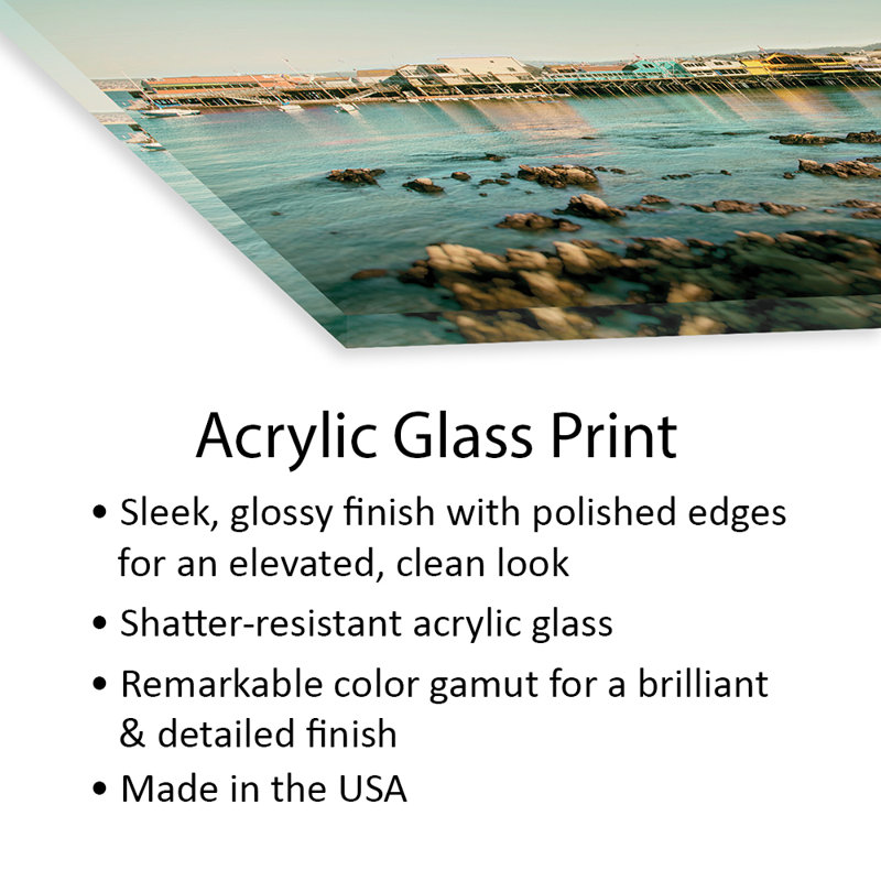 Monterey Pier Print On Acrylic Glass