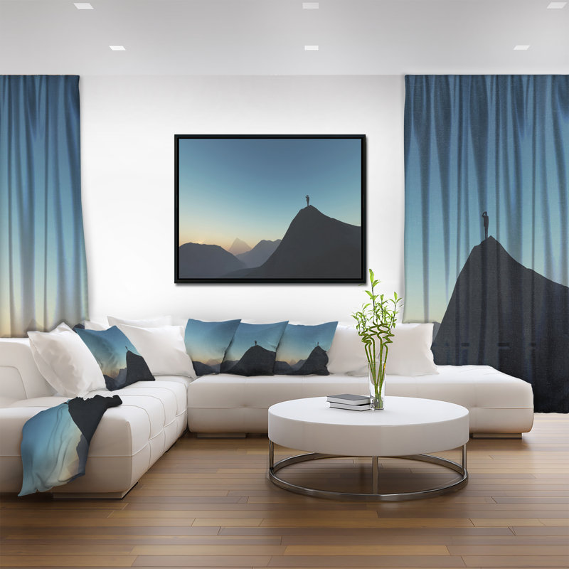 «Look from Mountain», photographie encadrée sur toile, H 30 po x l 40 po x P 1,5 po