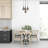 Industrial Chandelier, Metal Body with Glass Cap, 39.4 x 15.7 inches | 4 x E27 Sockets, Max 6W | Black & Bronze Finish, IP20 Rated | Perfect for Dining Rooms, Living Spaces & Modern Decor-2073033277-2074468476