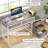 51''W Reversible Desk with Drawers-1717267281