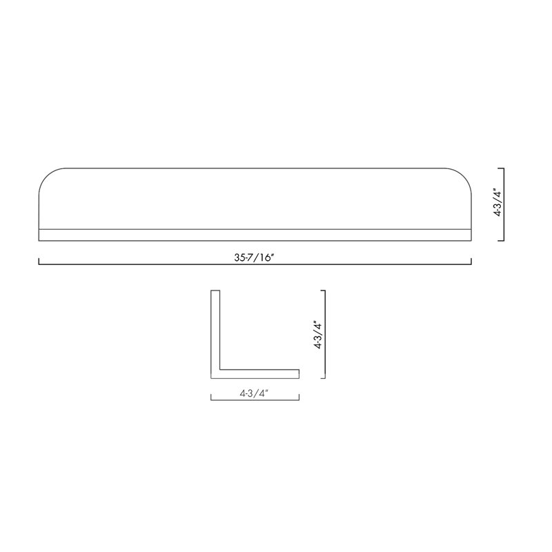 Karn Metal Floating Shelf, Chrome