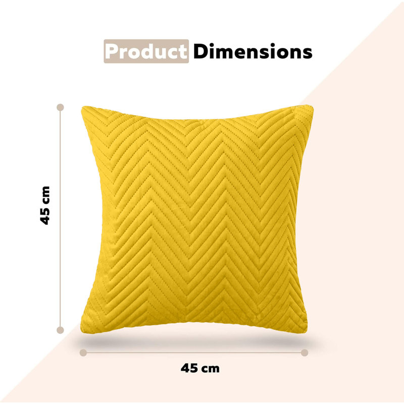 Square Cushion Cover, Ochre