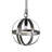 Metal Chandelier, Hanging Light Fixture With Adjustable Chain For Kitchen Dining Room Foyer Entryway, Bulb Not Included