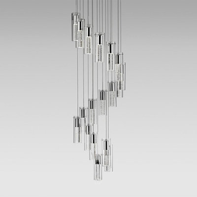 18 - Light Chrome LED Cluster Pendant