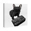 Classy Frenchie Noir - impression sur toile-33435840-33435851