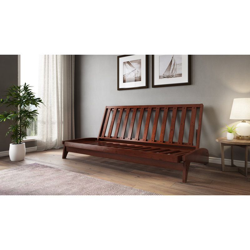 Base de futon 82 po Ebaristo, Grand, Cerisier foncé