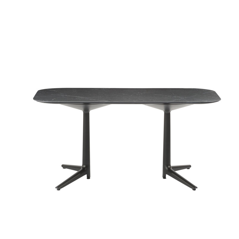 Table d'extérieur Multiplo XL, Marbre noir, 62 po