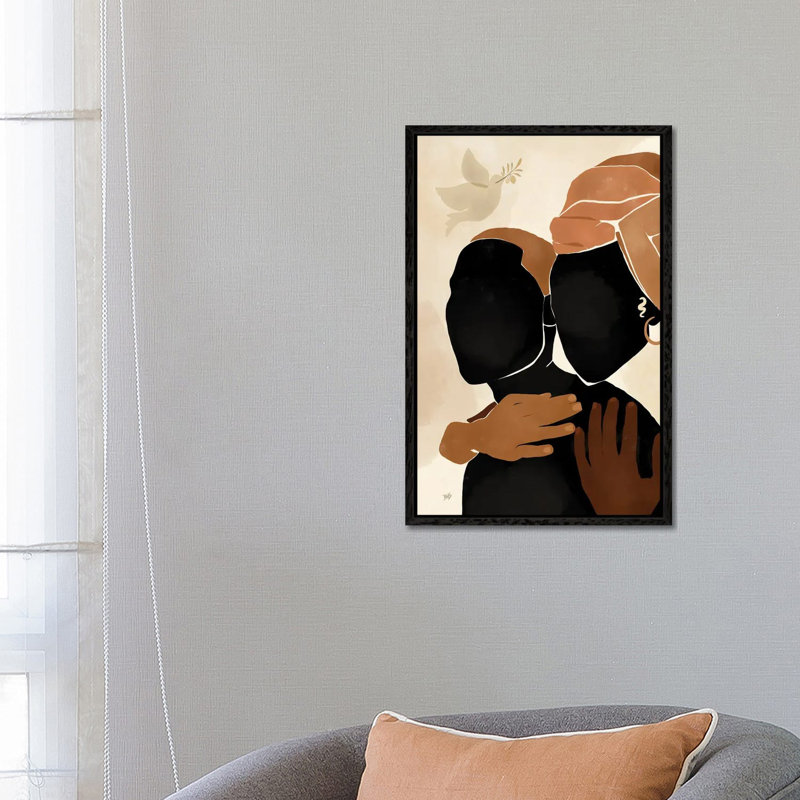 Protect by Bria Nicole - Print on Canvas, 66.04 cm H x 45.72 cm W, Black Framed Canvas