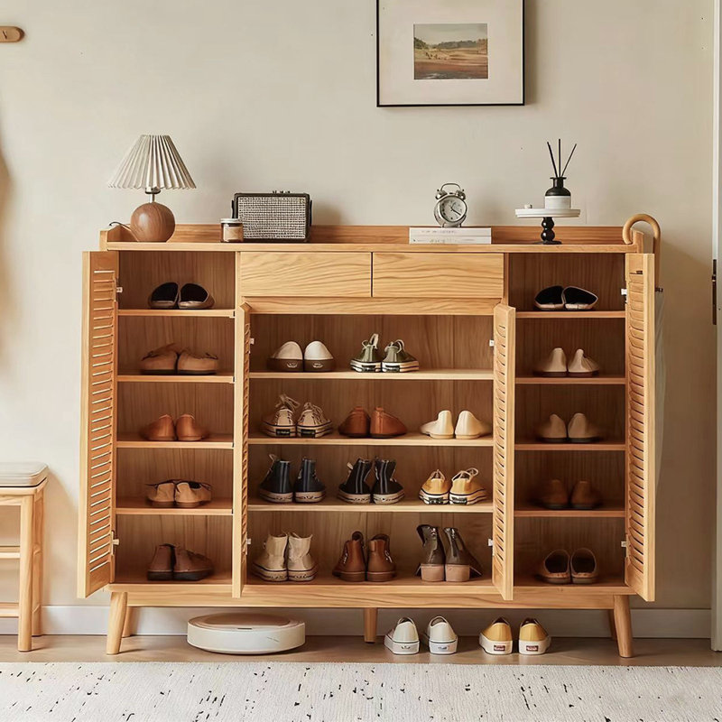 Armoire à chaussures pratique avec rangement populaire, Burlywood
