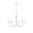 6-Light Metal Chandelier