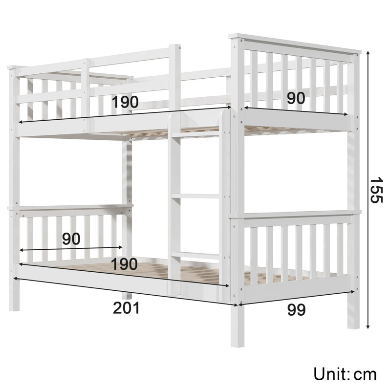 Wooden Bunk Ben with Ladder