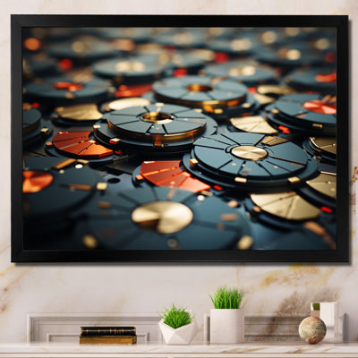 Disques, vue de photographie II, reproduction d'art sur toile