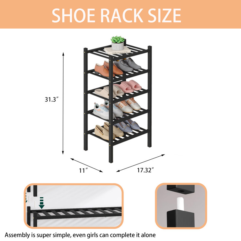 Bamboo Shoe Rack