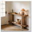 Table de chevet à 2 niveaux, canapé, console