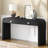 Faelina 60" Wood Console Table with Drawers– Handcrafted Elegance with Sleek Curves-1128864717-1126462362