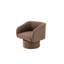 Chaise contemporaine revêtue de café rembourrée - Convient à plusieurs espaces pivotants pour transformer votre espace de vie-1601902780