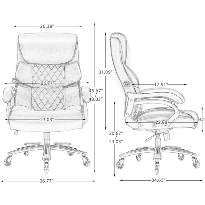 Fauteuil de direction en nylon Hardge