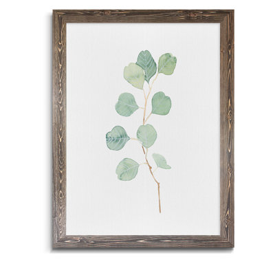 Reproduction d’art sur toile encadrée d’eucalyptus doux