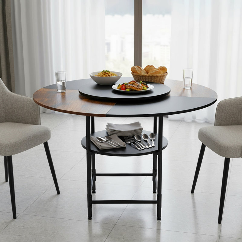 Metal Base Dining Table