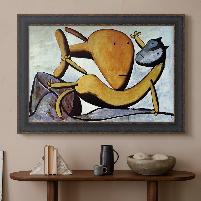 Chat et gros poisson, v. 1931 - Pablo Picasso - Toile encadrée sur mesure, 16x22 INNER SIZE, Framed Canvas