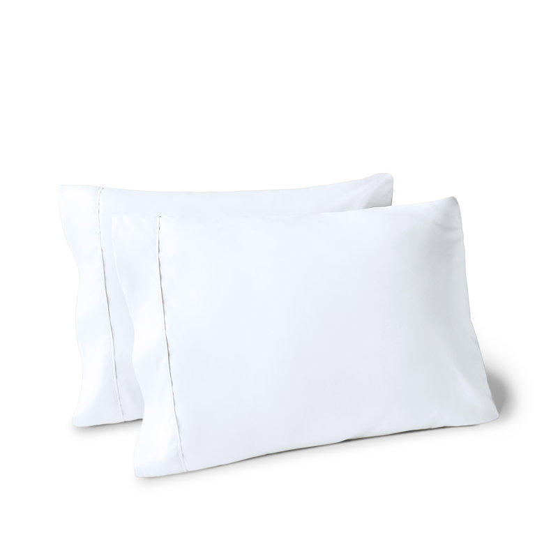 Soft Microfiber Pillowcase Set, White, 2 King Pillowcases
