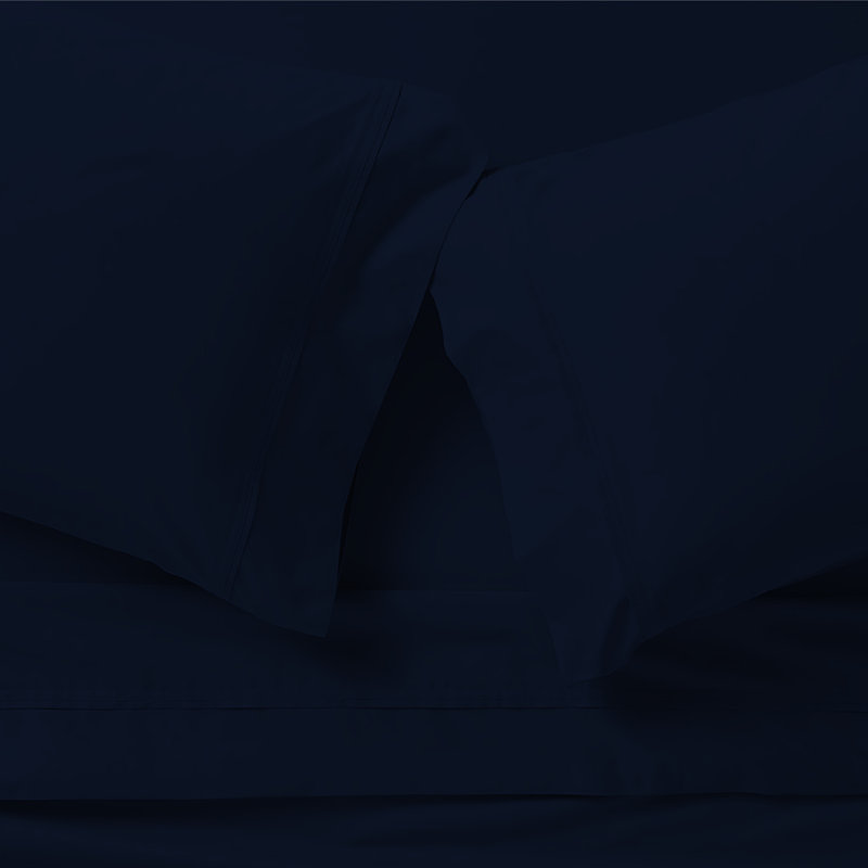 Ensemble de draps 4 pièces Paarizaat 8000 Series, Encre, Ensemble de draps pour taille de lit double avec t