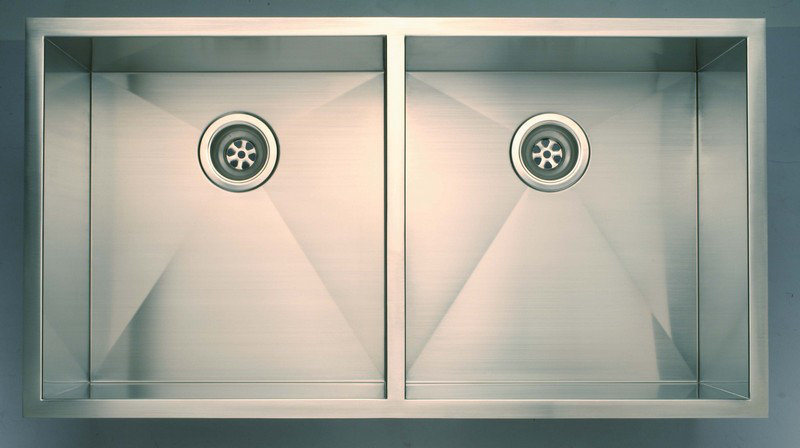 Everest 37" L x 20" W Double Undermount Kitchen Sink