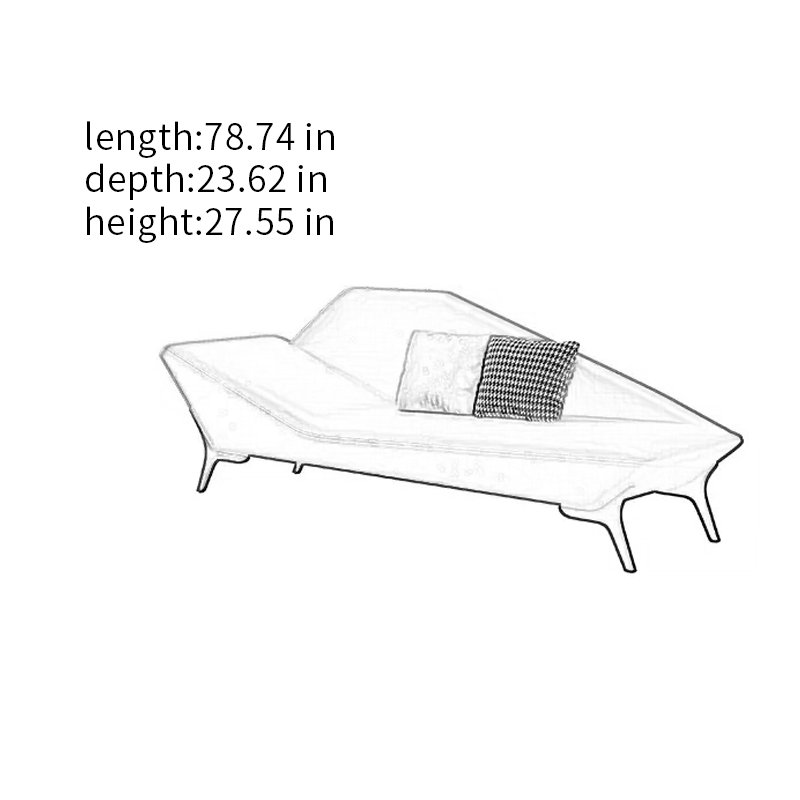 Chaise longue rembourrée Humairah