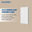 Plaque murale d'interrupteur simple 4,88 "x 3,13", homologuée UL, blanc brillant (paquet de 20)-103556893
