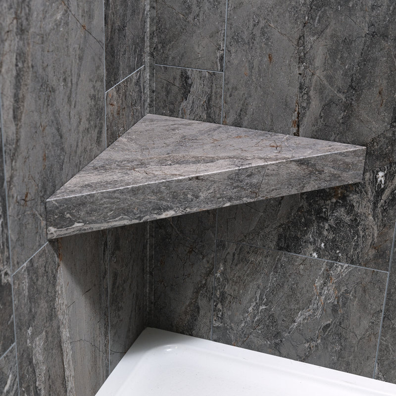 Banc de douche en vinyle Palisade, Marbre espagnol