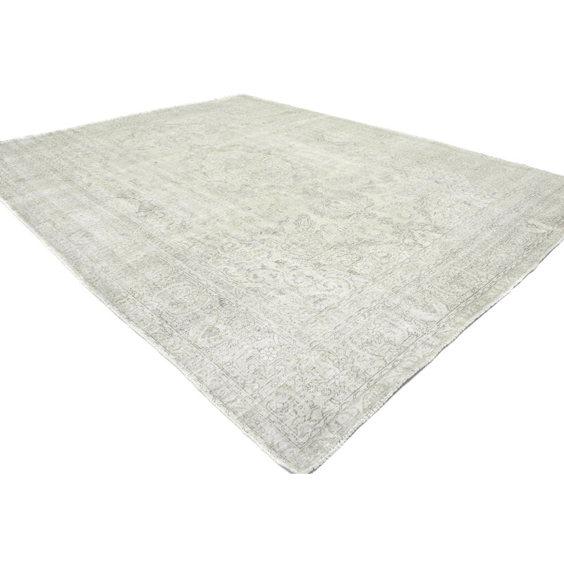 Cream Traditional 9X12 Oriental Area Rug