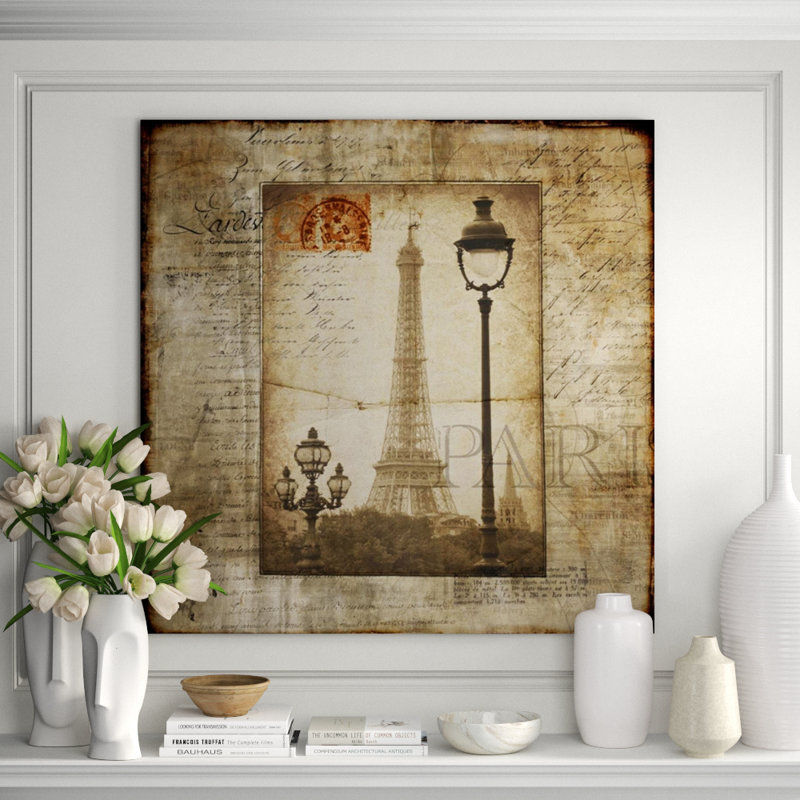 Voyage Through Paris II Print by Chelsea Art Studio, Outdoor, 24" H x 24" W x 1.5" D