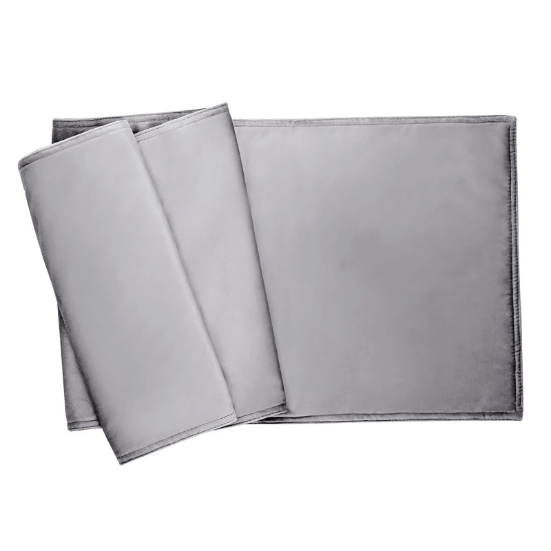 Callao Table Runner, Silver Velvet