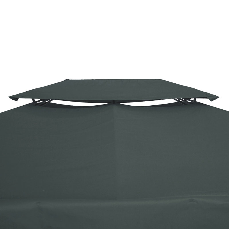 Hearston Dakota Fields Polyester Replacement Canopy, Grey
