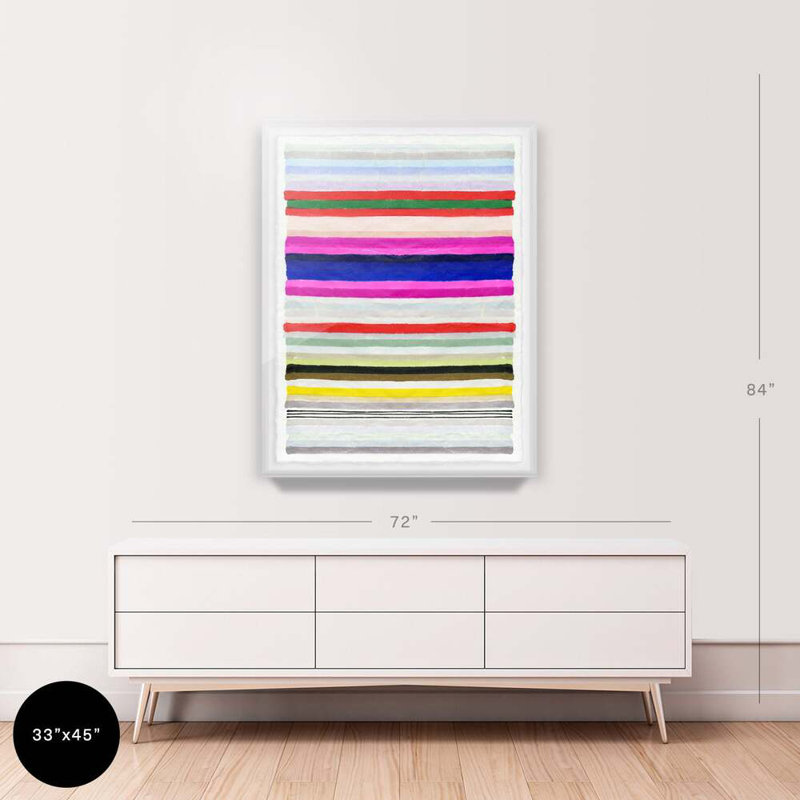 Chromatic Harmony #3 By Kristi Kohut, White Wood, 18" H x 24" W