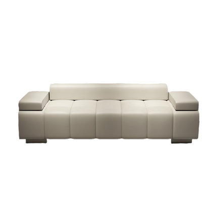 Banc rembourré en cuir