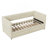 Twin Size Corduroy Daybed With Two Drawers And Wood Slat, Beige