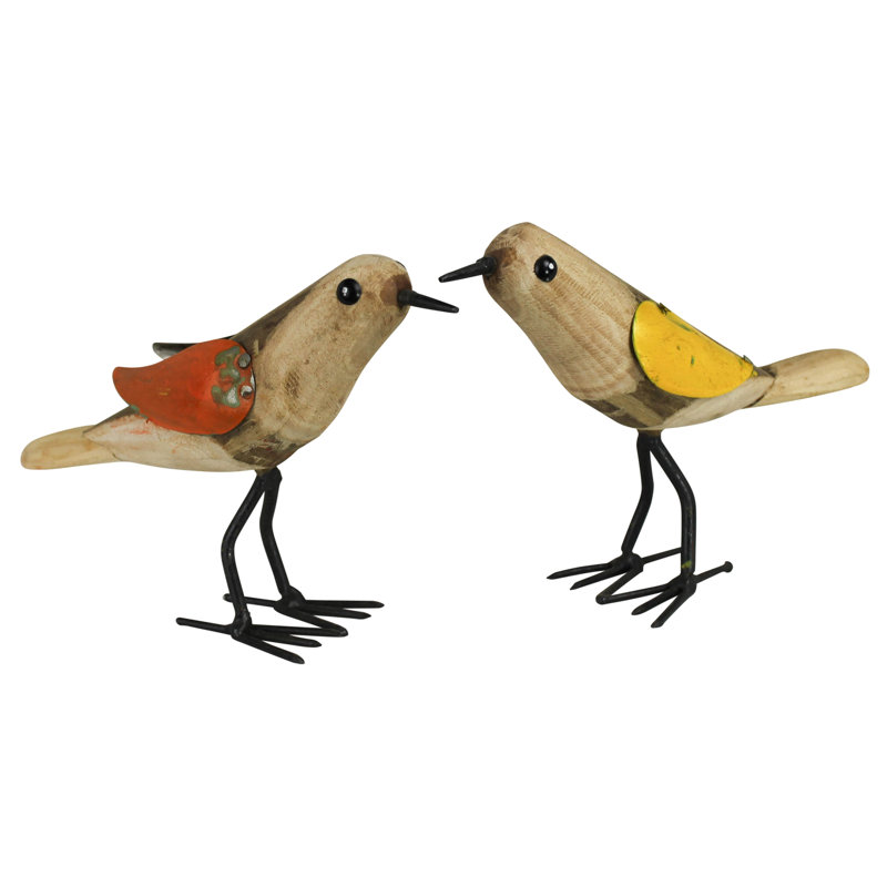 Primitive Wood & Metal Birds