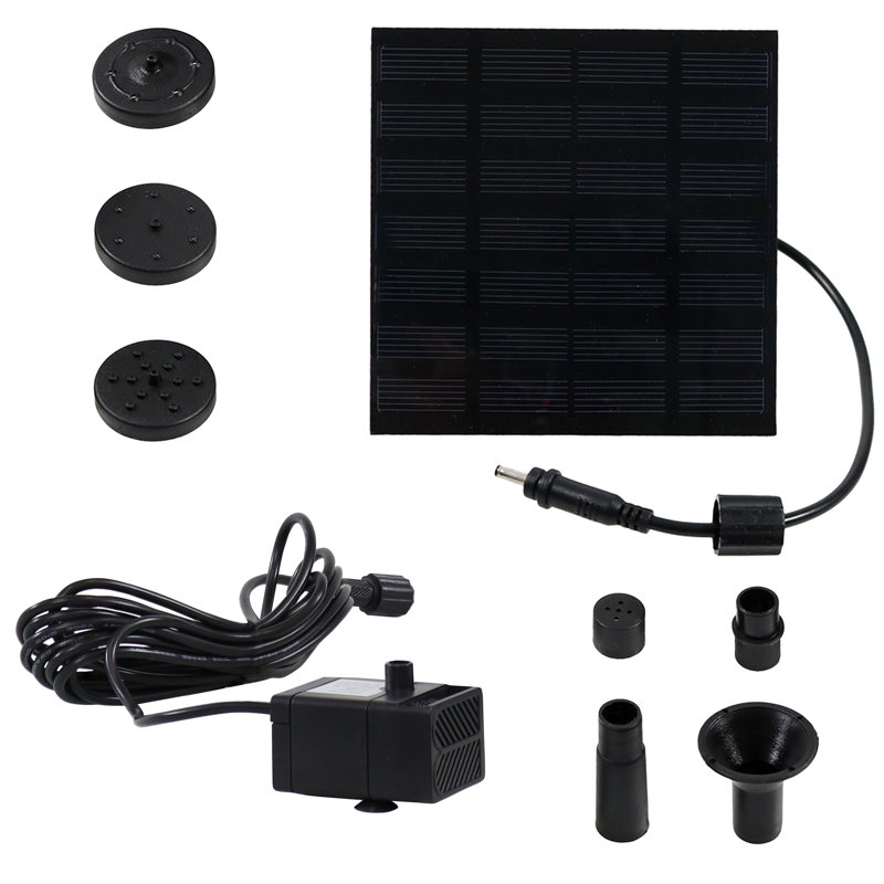 Humphries 40 GPH Solar Pump for Outdoor Fountains with 20" Lift