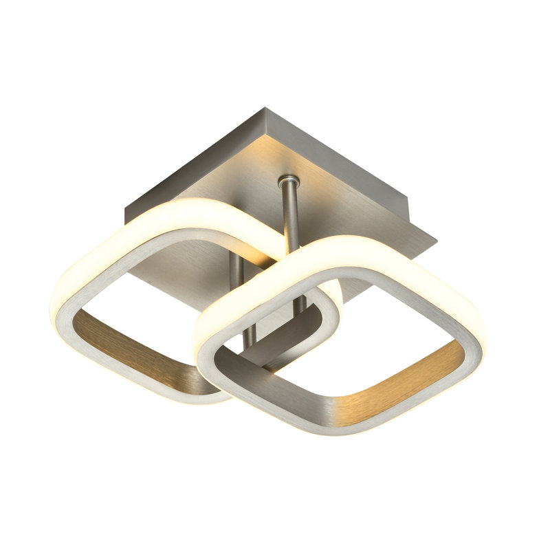 LED Flush Mount, Brushed Nickel