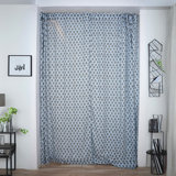 Fabdivine Hand Block Printed Curtain in Coloured Linen with  Artisan Floral Design - Genda pushp