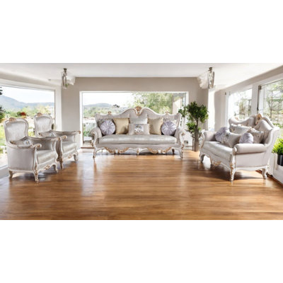 Pescara 4 - Piece Velvet Living Room Set