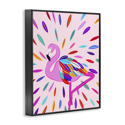 Flamingo Feather Flair Giclee Art by Catalina Aguirre
