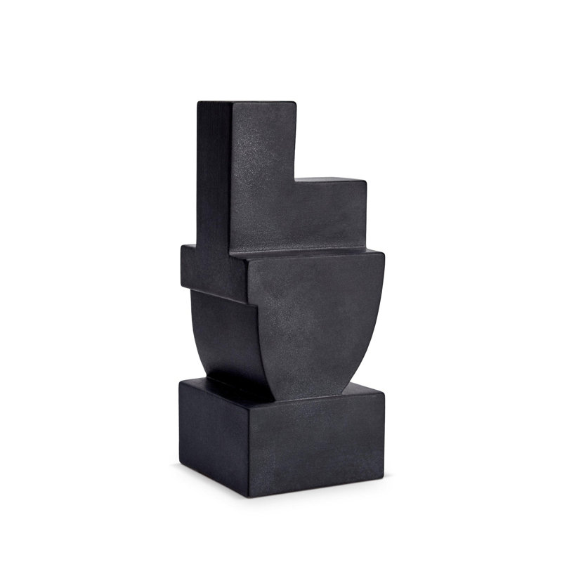 Cubist Bookend Two - Black