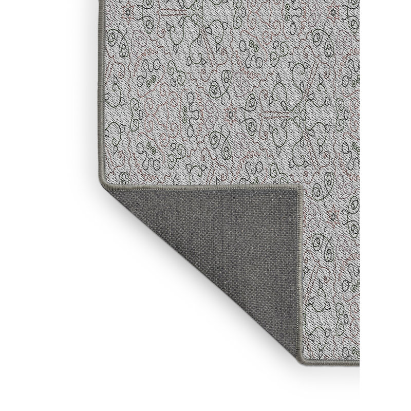 Tapis décoratif grise poteat, Rectangle 5 pi x 8 pi