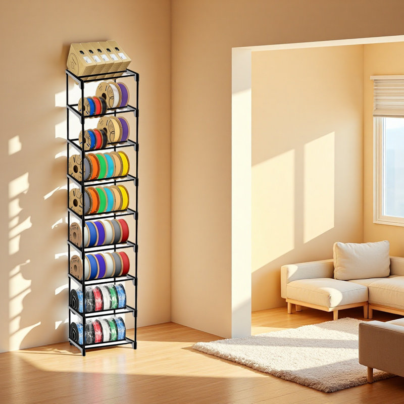 9-tier Modular 3d Printer Filament Storage Rack