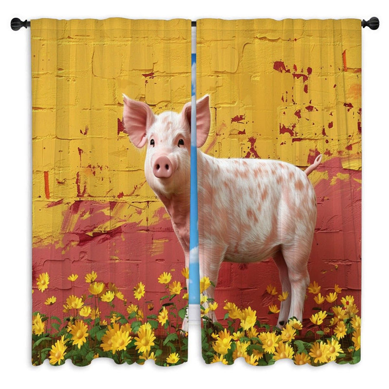 Mulaye Room Darkening Curtain Pair, 20" W x 52" L